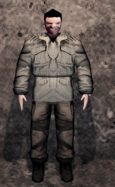 A Player wearing the Field Jacket.