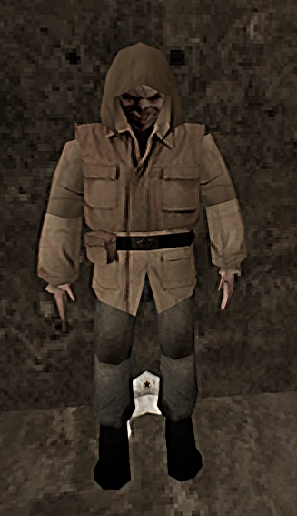 A Player wearing the Turist Suit.