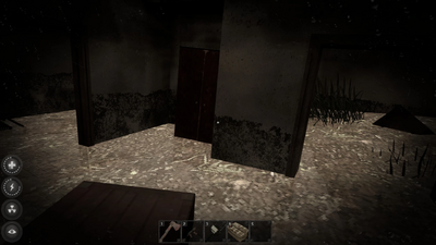 swamp houses have wardrobes, boxes cupboards and in some a safe which can be seen on the right