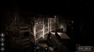 Shed with shelves that spawn Consumables and Clothing