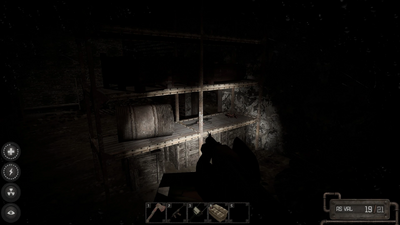downstairs shelf with weapon spawn