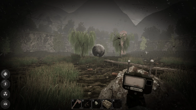 A Teleportation Orbs used to get into the houses nearby