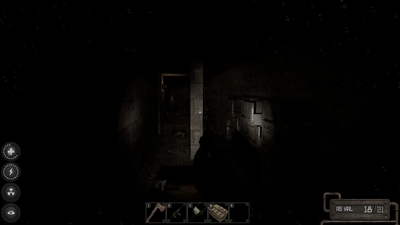at both ends are these hallways with military crates and a desk, the desk can spawn weapons, mags and ammo