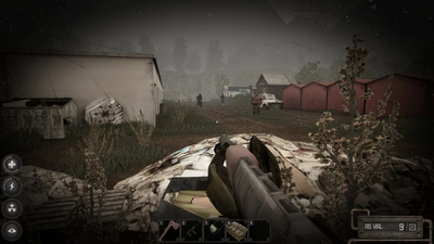 bandits spawn on the outside next to the red sheds