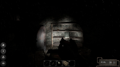 straight ahead to the left is a room with a safe and shelves that spawn consumables, mags and ammo