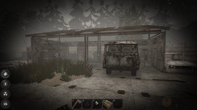 Loot can spawn on the shelves in this shed