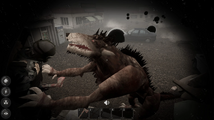Side profile of the Ratwolf when attacking a player.