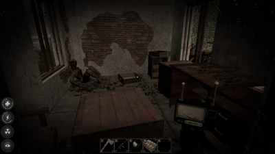 The guard shack has some boxes and Consumables spawns on the desk